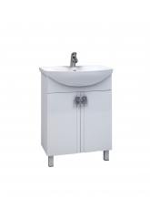 Комплект тумба Mixline Квадро 65 с раковиной Элеганс 65 и зеркалом-шкафом Mixline Квадро 65