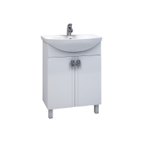 Комплект тумба Mixline Квадро 65 с раковиной Элеганс 65 и зеркалом-шкафом Mixline Квадро 65