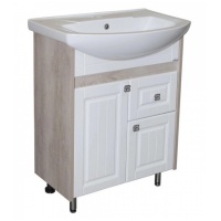 Комплект тумба Mixline Версаль 55 Белое дерево с раковиной Элеганс 55