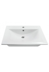 Раковина Sanita Luxe Breeze 50 белая, для тумбы Mixline Брикс 50