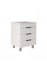 Комплект тумба Mixline Этьен 58 Белая с раковиной Andrea 58