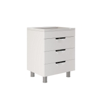 Комплект тумба Mixline Этьен 58 Белая с раковиной Andrea 58