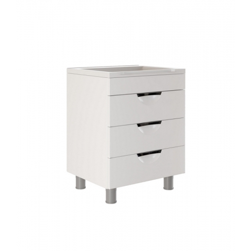 Комплект тумба Mixline Этьен 58 Белая с раковиной Andrea 58 купить в интернет магазине Санрай73