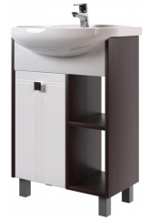 Тумба Mixline Боско-55 белая/венге под умывальник Rosa Элеганс-55