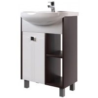 Тумба Mixline Боско-55 белая/венге под умывальник Rosa Элеганс-55