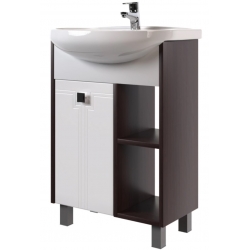 Тумба Mixline Боско-65 белая/венге под умывальник Best-65