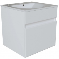 Тумба для ванной Mixline Брикс 50 белая, ПВХ, подвесная, под раковину Sanita Luxe Breeze 50 Тумба для ванной Mixline Брикс 50 белая, ПВХ, подвесная, под раковину Sanita Luxe Breeze 50