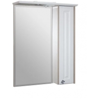 Зеркало-шкаф Mixline Версаль 62 белое дерево, правый, с подсветкой, ПВХ