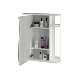 Шкаф навесной Mixline Классик-55 левый без подсветки (ПВХ)