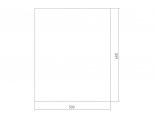 Зеркало Mixline Прямоугольник 500*600 без полки