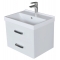 Тумба для ванной Mixline Стив-60 подвесная, белая, 2-ящика, под умывальник Fest-60