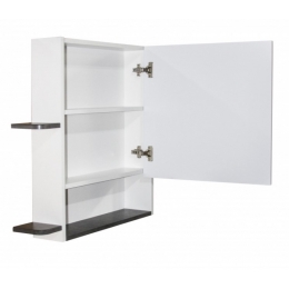 Зеркало-шкаф Mixline Сура-70 без подсветки с полками