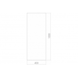 Зеркало Mixline Прямоугольник 400*1000 без полки