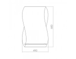 Зеркало Mixline Соблазн 440*680 (ШВ) с полкой