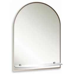 Зеркало Mixline Аркада-Люкс 490*670 с полкой и фацетом