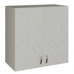 Кухонный шкаф для посуды 80 белый мрамор, ЛДСП, полка