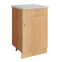 Кухонный рабочий стол 50 ольха, ЛДСП, 1 ящик