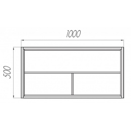 Модуль подвесной Брук 100 открытый дуб ферр 1A201601BCDF0 Aquaton