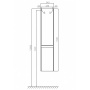 Шкаф - колонна Aquaton Лондри белый 1A236203LH010