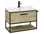 Тумба под раковину Aquaton Лофт Фабрик 80 дуб эндгрейн 1A242401LTDU0
