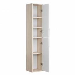 Шкаф - колонна Aquaton Рико белый, ясень фабрик 1A216603RIB90