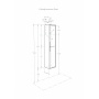 Шкаф - колонна Aquaton Рико белый, ясень фабрик 1A216603RIB90