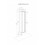 Шкаф - колонна Aquaton Римини белый глянец 1A232703RN010 NEW