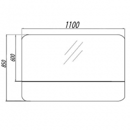 Зеркало-шкаф АКВАТОН Валенсия 110