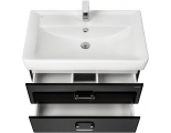 Тумба АКВАТОН Америна 60 под умывальник Тигода 60, черная