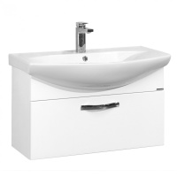 Тумба АКВАТОН Ария 80 белая под умывальник Смайл 80