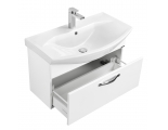 Тумба АКВАТОН Ария 80 белая под умывальник Смайл 80