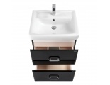 Тумба АКВАТОН Америна 60Н под умывальник Тигода 60, черная