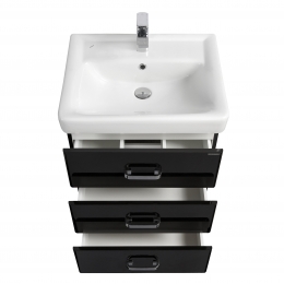 Тумба АКВАТОН Америна 60М под умывальник Тигода 60, черная