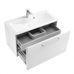 Тумба АКВАТОН Валенсия 75 белый жемчуг под умывальник Сиена М 75