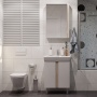 Тумба Акватон Кантри 60 Белый/Дуб Верона (под раковину Нео-60)