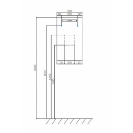 Зеркало АКВАТОН Йорк 50 со светильником