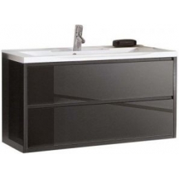 Тумба АКВАТОН Римини 100 чёрный, под раковину Премьер М 100