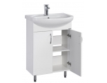 Комплект Тумба Онда 60 напольная с умывальником Грация 60, белый