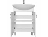 Комплект Тумба Онда 60 напольная с умывальником Грация 60, белый