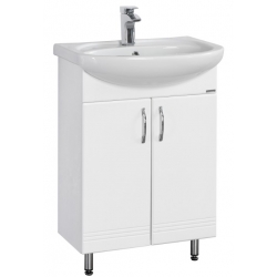 Комплект Тумба Онда 60 напольная с умывальником Грация 60, белый
