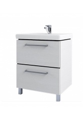 Комплект тумба  АКВАТОН РОНДА 60 Дуб Сом с раковиной Тигода 60