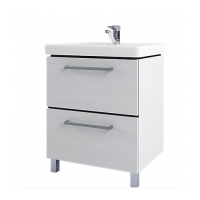 Комплект тумба  АКВАТОН РОНДА 60 Дуб Сом с раковиной Тигода 60