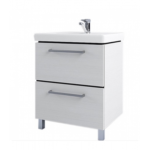 Комплект тумба  АКВАТОН РОНДА 60 Дуб Сом с раковиной Тигода 60 купить в интернет магазине Санрай73