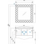 Зеркало Aquaton Венеция 90 белое 1A155702VNL10