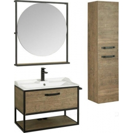 Зеркало Aquaton Лофт Фабрик 80 дуб эндгрейн