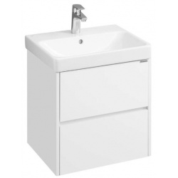 Комплект Тумба Акватон Сканди 55 белая подвесная с раковиной Адриана 55