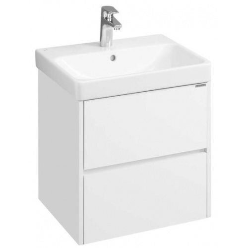 Комплект Тумба Акватон Сканди 55 белая подвесная с раковиной Адриана 55 купить в интернет магазине Санрай73