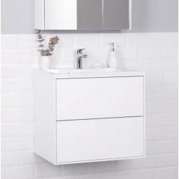 Тумба с раковиной подвесная Итана Mia 65 645х446х581 белый глянец