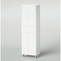 Пенал напольный Итана Roberto 60 600x350x1900 белый глянец, эмаль