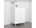Тумба с раковиной напольная Итана Roberto 60 597х454х850 белый глянец, эмаль